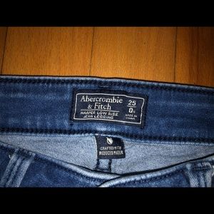 blue skinny jean leggings